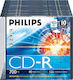 Philips Εγγράψιμα CD-R 52x 700MB 10τμχ