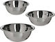 Click Stainless Steel Mixing Bowl with Diameter 24cm and Height 24cm. 3pcs