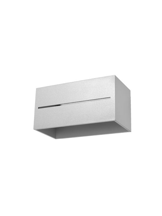 Sollux Lobo Maxi Modern Lamp Wall with Socket G9 Gray 31x14x14cm