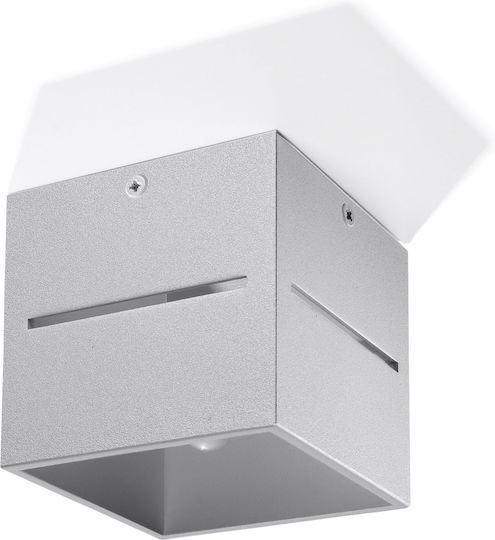 Sollux Lobo Modern Lamp Wall Gray 10x13x13cm