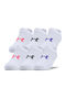 Under Armour Athletic Kids' Ankle Socks Essential White 6 Pairs