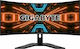 Gigabyte G34WQC Ultrawide VA HDR Curved Gaming Monitor 34" QHD 3440x1440 144Hz με Χρόνο Απόκρισης 4ms GTG