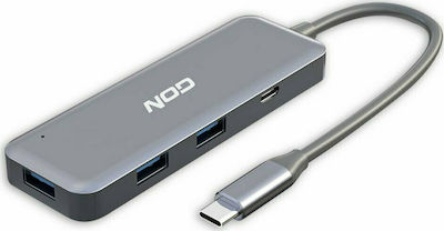 NOD Hybrid USB 3.1 Hub 4 Anschlüsse mit USB-C Verbindung