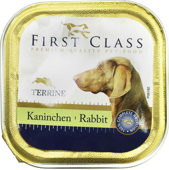 First Class Wet Food Dogs in Trays with Rabbit 300gr