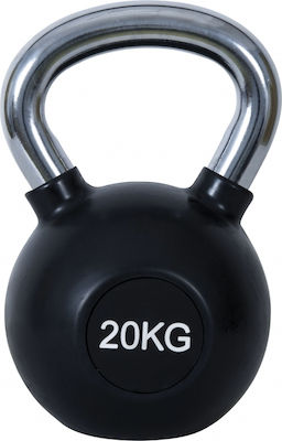 Amila Kettlebell Gummi 20kg Schwarz