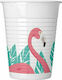 Procos Flamingo Pahar pentru Party 8buc