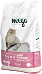 Weego Talcum Scent Bentonite Cat Litter with Scent Baby Powder 15lt