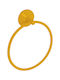 Tema Duck Single Wall-Mounted Bathroom Ring Orange