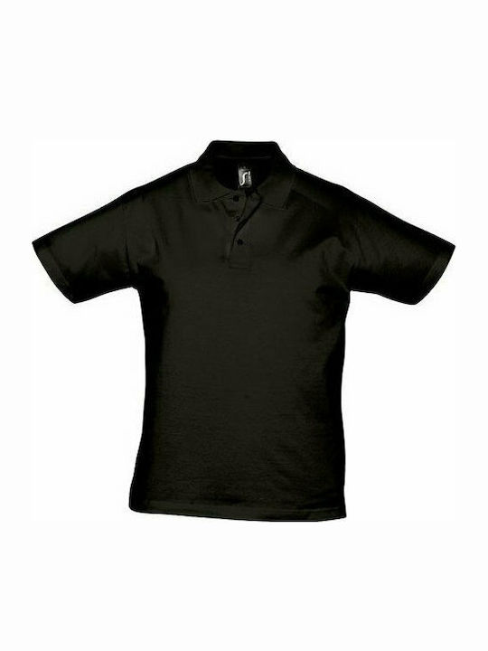 Sol's Prescott Men's Short Sleeve Promotional Blouse Deep Black