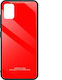 Forcell Glass Synthetic Back Cover Red (Galaxy ...