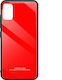 Forcell Glass Synthetic Back Cover Red (Galaxy ...