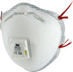 3M 8833 FFP3 R D Μάσκα Προστασίας FFP3 με Βαλβίδα σε Λευκό χρώμα 1τμχ