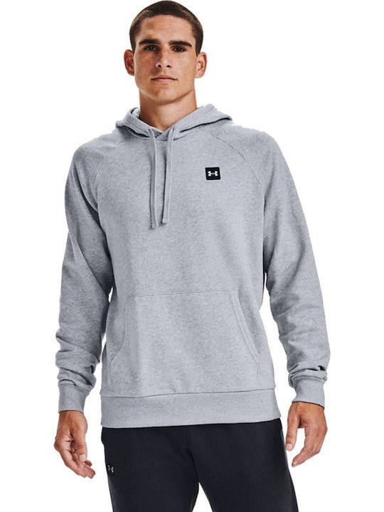 Under Armour Rival Φούτερ με Κουκούλα Heather Grey
