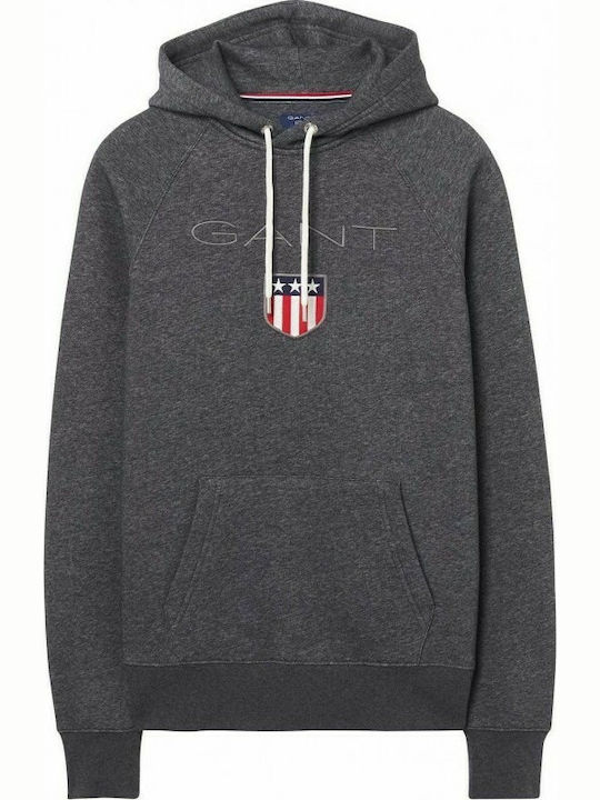 Gant Sweatshirt mit Kapuze Gray