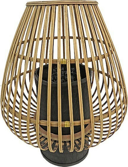 Art et Lumiere Floortop Bamboo Lantern Beige 37.5x37.5x47.5cm
