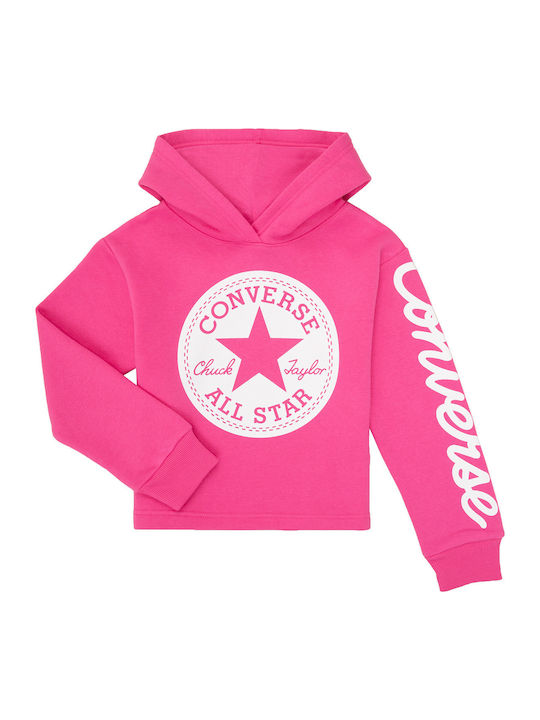Kids Sweatshirt with Hood and Pockets Fuchsia CHUCK