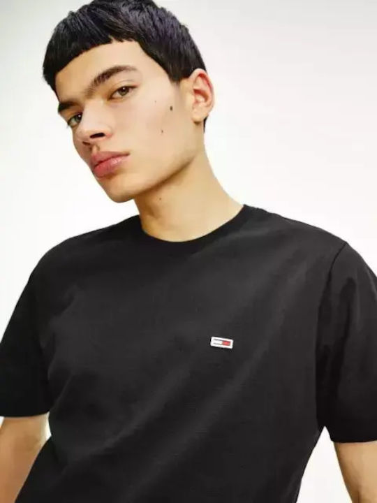 Tommy Hilfiger Ανδρικό T-shirt Με Λογότυπο Μαύρο