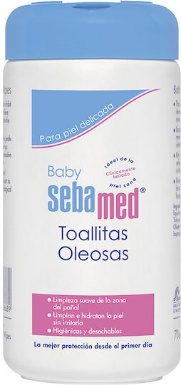 Sebamed Baby Oil Wipes Бебешки кърпички 70бр