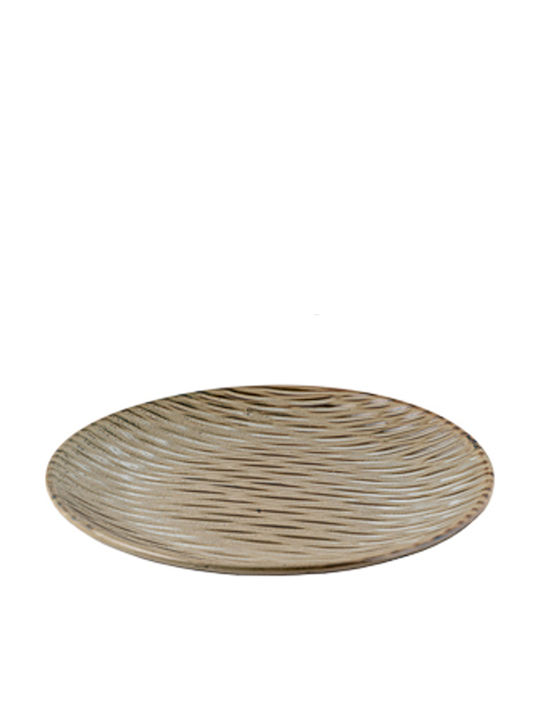 Zen Collection Декоративен Поднос Кръгъл Керамично Златист 1бр x