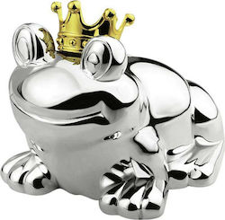 Money Box Metal Silver 12x10.2x8.4cm