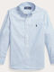 Ralph Lauren Kids Striped Shirt Light Blue