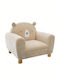 Armchairs Bear with Arms Ecru 51x42.5x44εκ. 1pcs