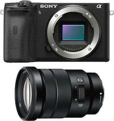 Sony Mirrorless Φωτογραφική Μηχανή α6600 Crop Frame Kit (E PZ 18-105mm F4 G OSS) Black