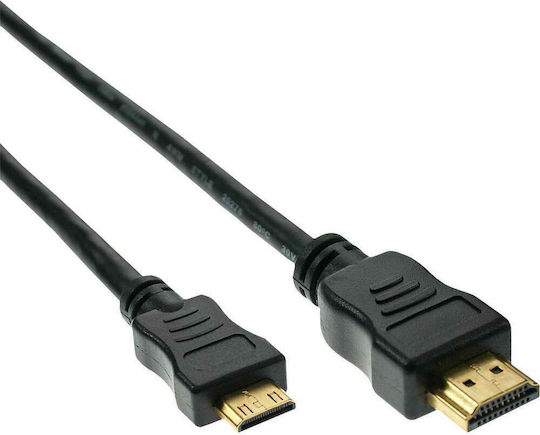 InLine Cable HDMI male - mini HDMI male 5m Μαύρο