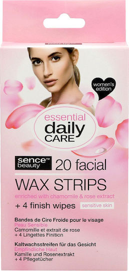 Sence Essential Daily Care Wax Strips for Face for Sensitive Skin 20pcs