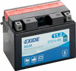 Exide Baterie Motocicleta YTZ14-BS 205A cu Capacitatea 11.2Ah