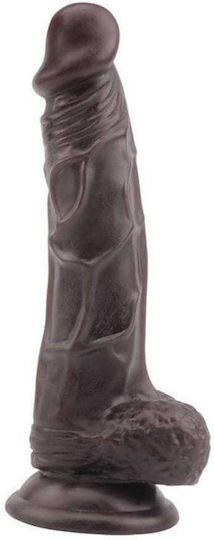 Chisa Novelties Dildo Dual Density Fashion Dude Реалистично дилдо с Топки и Вендуза Кафяв 22см