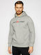 Jack & Jones Men's Sweatshirt with Hood and Pockets Gray