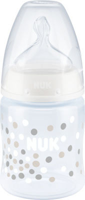 Nuk Plastic Bottle First Choice Plus Temperature Control Anti-Colic with Silicone Nipple for 0-6 months White Voules 150ml 1pcs 10.743.889