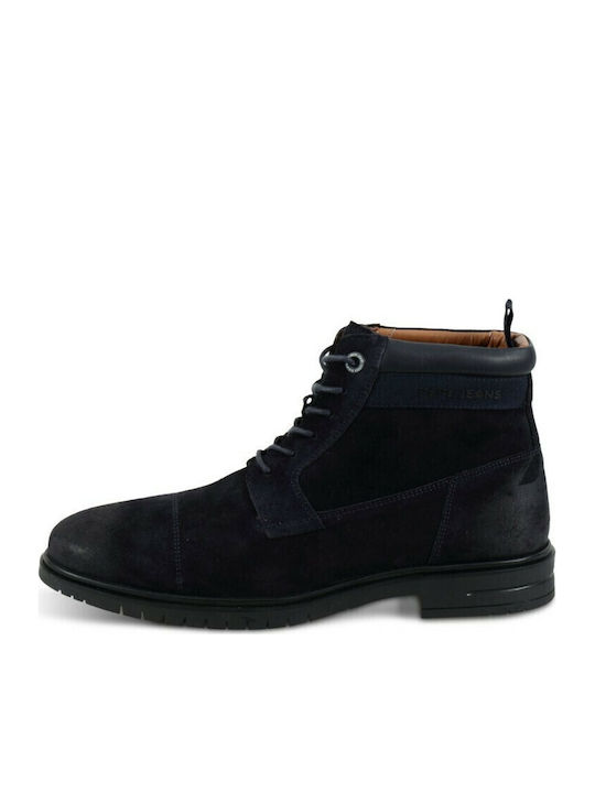 Pepe Jeans Thomas Flex Suede Navy Μπλε Ανδρικά ...