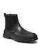 Camper Pix Men's Leather Chelsea Ankle Boots Black