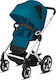 Cybex Talos S Lux With Silver Frame Adjustable Baby Stroller Suitable for Newborn River Blue 14.2kg 520001481