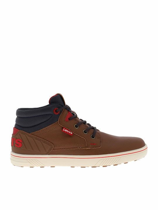 Portland Leather Kids Boots with Zipper Brown