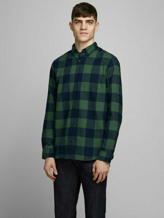 Jack & Jones Men's Checked Shirt with Long Slee...