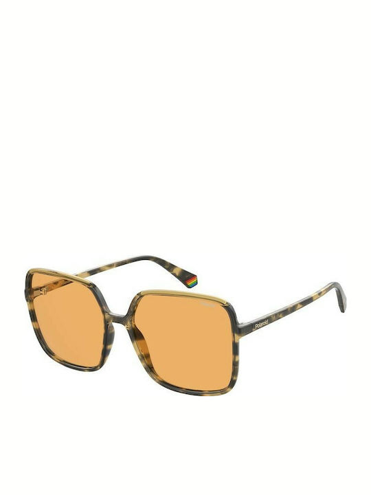 Polaroid Women's Sunglasses with Brown Tartarug...