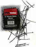 Hair Tools 2" Waved Grips Black - 500 pcs (60522)