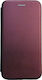 Elegance Carte Piele artificială Burgundy (Galaxy A31)