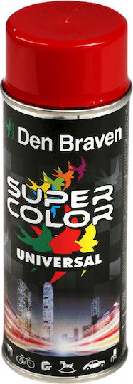 Bostik Den Braven Spray Paint SC Universal with Shiny Effect Flame Red RAL 3000 400ml
