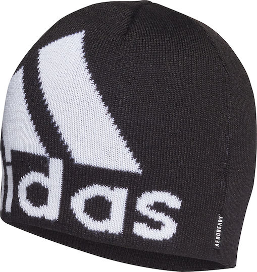 Big Log Aeroready Beanie Masculin Căciulă Tricotat în culoarea Negru
