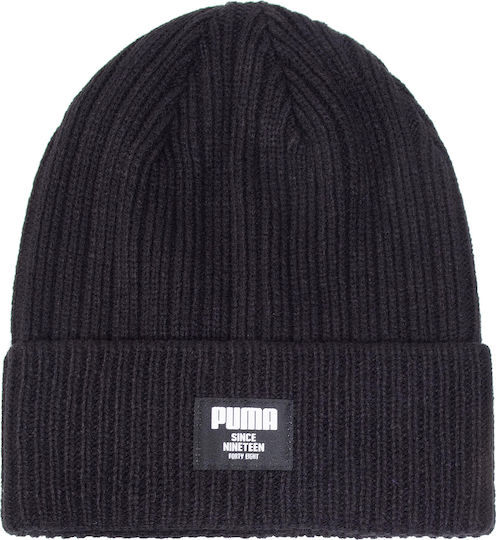 Beanie Clasic Cu Coastă Pentru Bărbați Căciulă Neagră Culoare Full Face