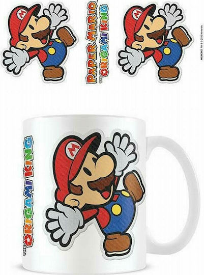 Pyramid International Paper Mario - Sticker Κούπα Κεραμική Λευκή 315ml