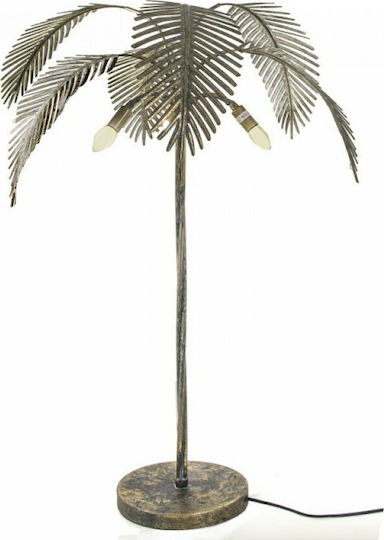 Zaros Palm Dekorative Lampe mit Fassung für E27 Lampe Bronze