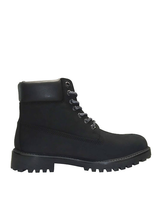 River Nubuck Кожени Черен Мъжки ботуши