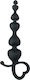 Easytoys Anal Beads Heart Handle Anal Beads Black