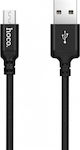 Hoco Braided USB 2.0 to micro USB Cable Μαύρο 3m (X14)