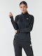 Nike Pacer Χειμερινή Γυναικεία Μπλούζα Μακρυμάνικη με Φερμουάρ Μαύρη